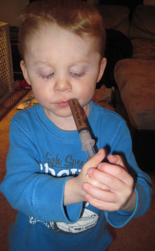 Joey serving himself NV using the syringe method! Neat and easy!