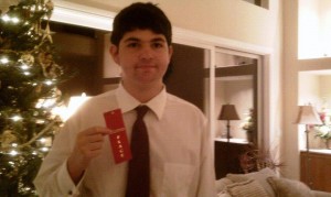 Tanner placed 2nd in a debate tournament December 2011