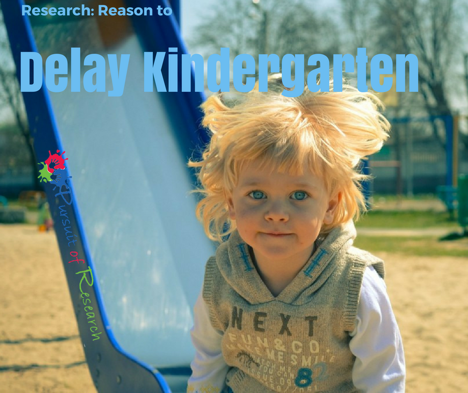 Research: Reason to delay kindergarten