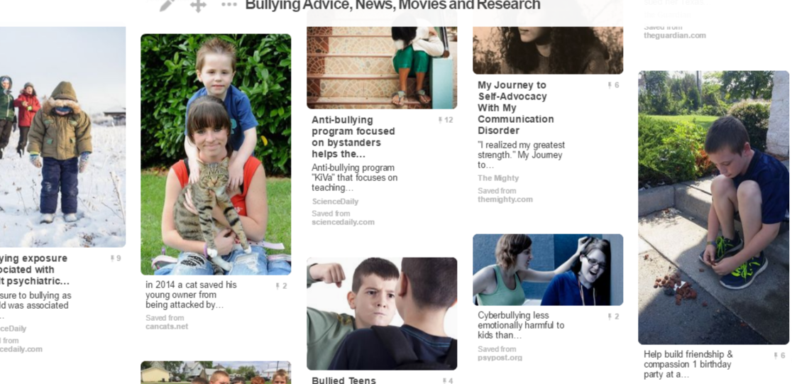 Bullying advice from Pinterest