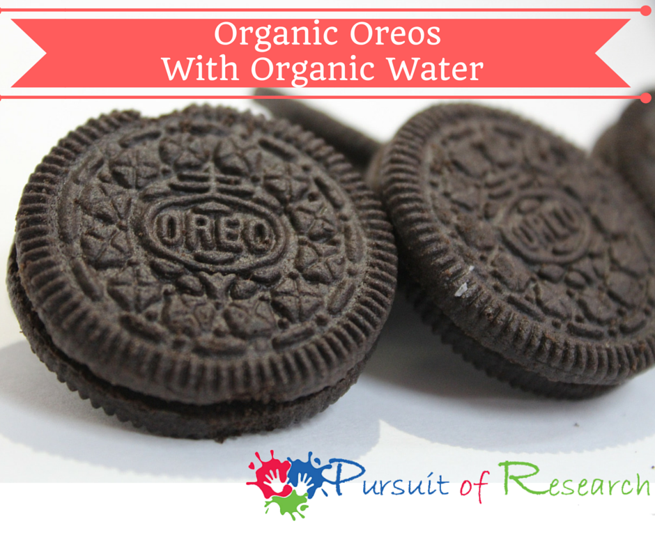 ORGANIC OREOS WITH ORGANIC WATER