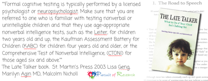 Don't test ability on disability nonverbal testing