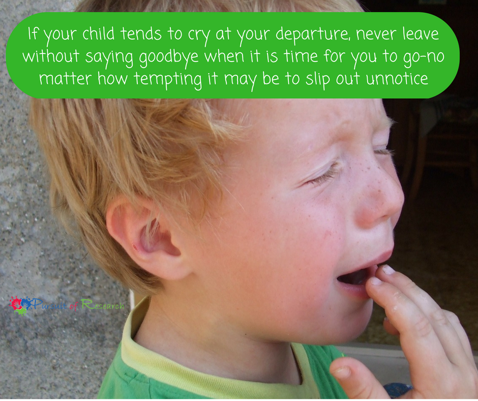 Tips On Easing Preschool Separation Anxiety