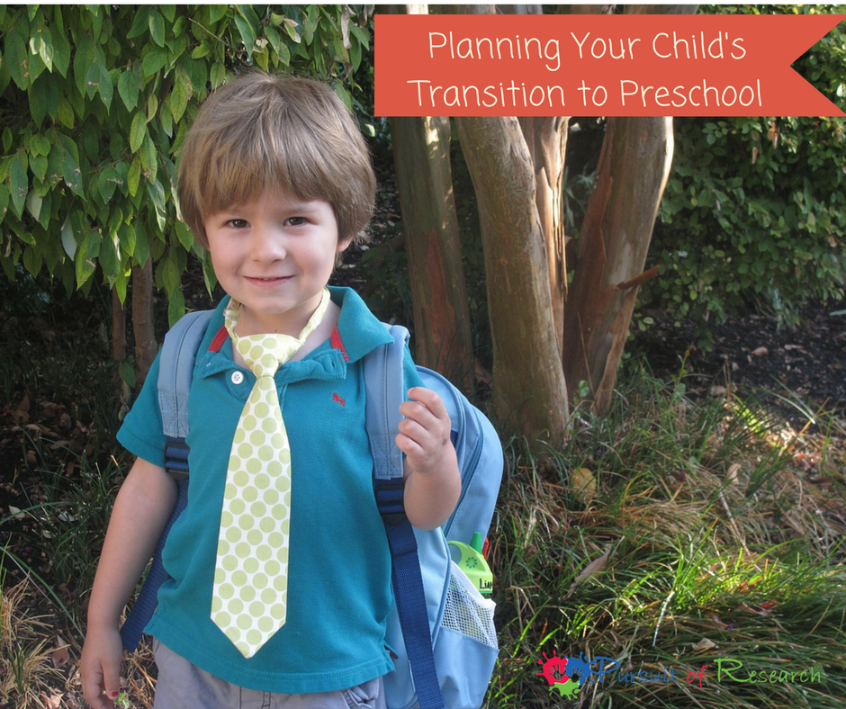 Planning Your Child's Transition to Preschool
