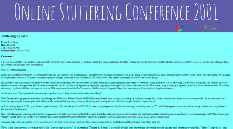 Apraxia First And Now Stuttering Too