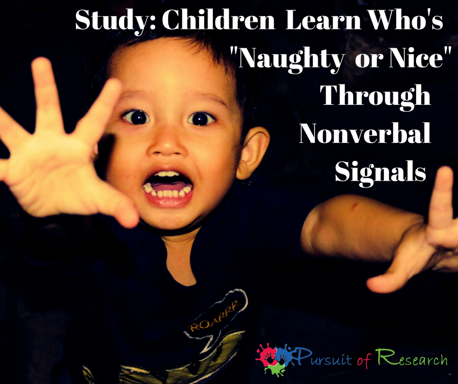 Study: children learn Who's "Naughty or Nice" Through Nonverbal Signals 