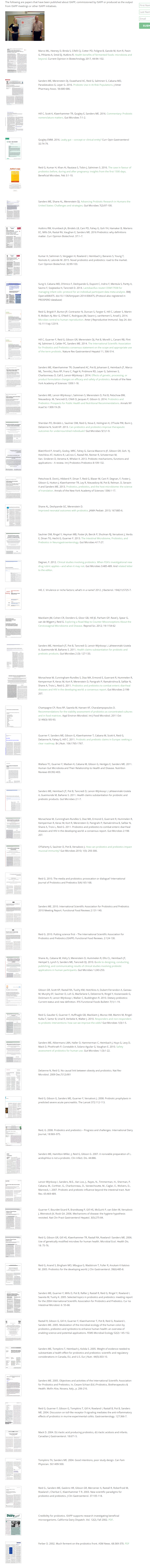 Prebiotic and probiotic studies through ISAPP